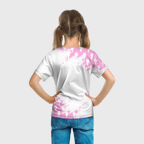 Детская футболка Billie Eilish: Pink Style / 3D-принт – фото 6
