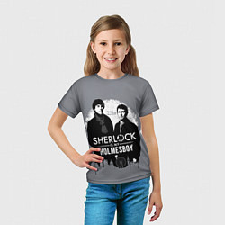 Футболка детская Sherlock Holmesboy, цвет: 3D-принт — фото 2
