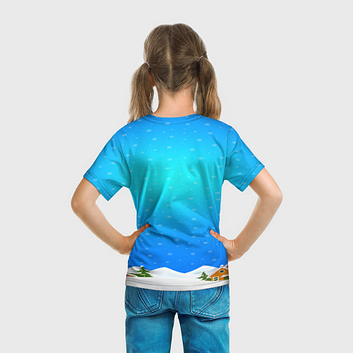 Детская футболка Brawl Stars новогодний LEON / 3D-принт – фото 6
