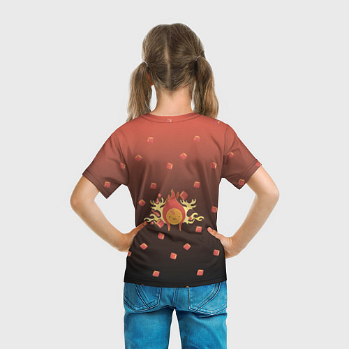 Детская футболка Flame Princess / 3D-принт – фото 6