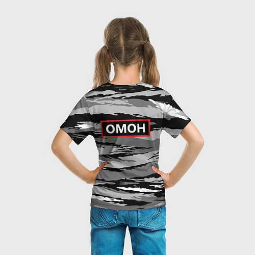 Детская футболка ОМОН / 3D-принт – фото 6