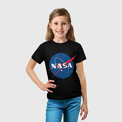Футболка детская NASA Краски, цвет: 3D-принт — фото 2
