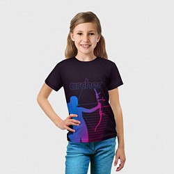 Футболка детская Archer, цвет: 3D-принт — фото 2
