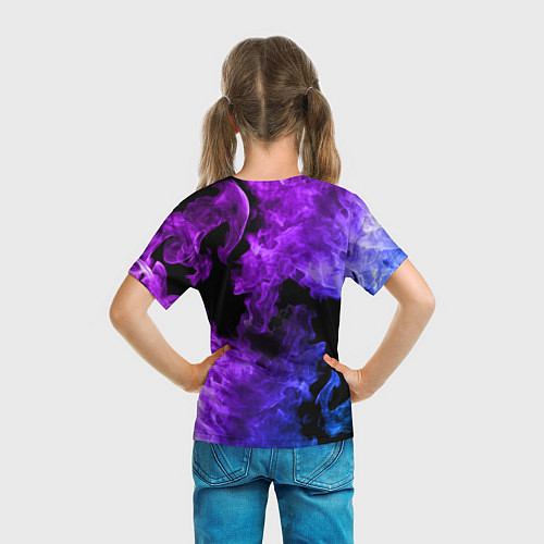 Детская футболка Brawl Stars LEON SHARK / 3D-принт – фото 6