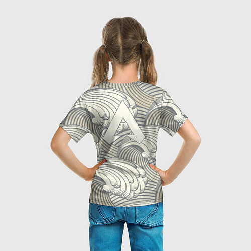 Детская футболка Apex Legends Спина / 3D-принт – фото 6
