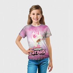 Футболка детская Leon Unicorn Brawl Stars, цвет: 3D-принт — фото 2