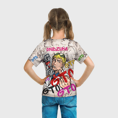 Детская футболка GTO Онидзука / 3D-принт – фото 6