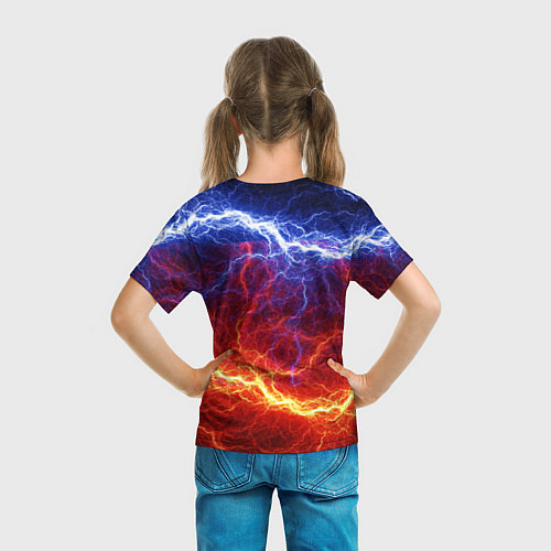 Детская футболка Лёд и огонь / 3D-принт – фото 6