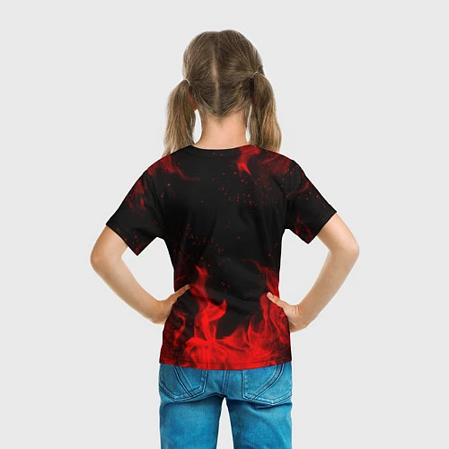 Детская футболка LINDEMANN FIRE / 3D-принт – фото 6