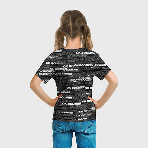 Детская футболка OK BOOMER / 3D-принт – фото 6