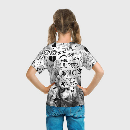 Детская футболка LIL PEEP / 3D-принт – фото 6