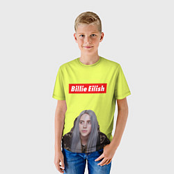 Футболка детская BILLIE EILISH, цвет: 3D-принт — фото 2