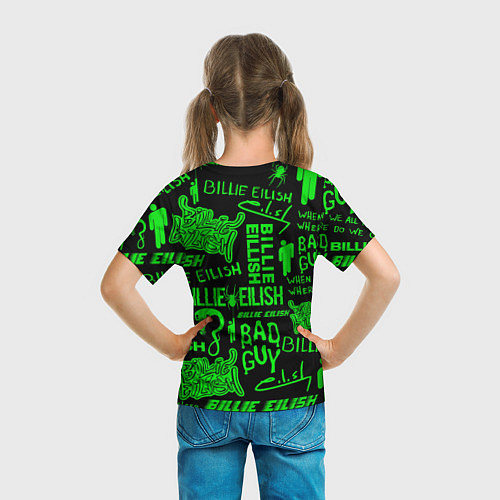 Детская футболка BILLIE EILISH / 3D-принт – фото 6
