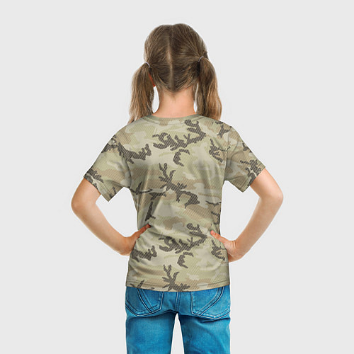 Детская футболка Камуфляж: осенний / 3D-принт – фото 6