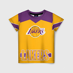 Футболка детская Los Angeles Lakers, цвет: 3D-принт