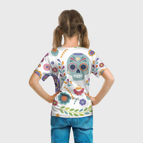 Детская футболка Мексиканские мотивы / 3D-принт – фото 6