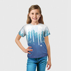 Футболка детская Пиксельные сливки, цвет: 3D-принт — фото 2