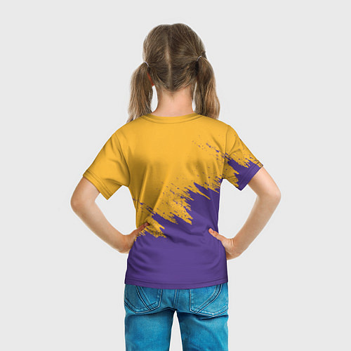 Детская футболка LA LAKERS / 3D-принт – фото 6