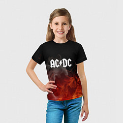 Футболка детская AC DC, цвет: 3D-принт — фото 2