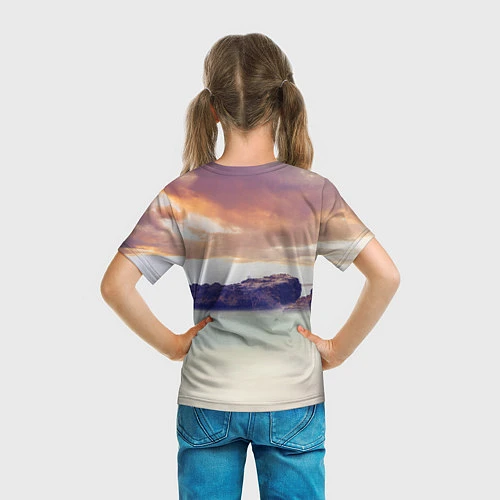 Детская футболка Sea Sunset Horse / 3D-принт – фото 6