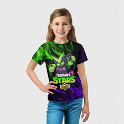 Футболка детская BRAWL STARS VIRUS 8-BIT, цвет: 3D-принт — фото 2
