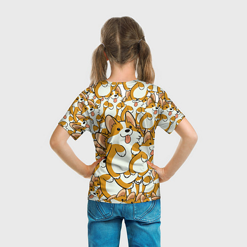 Детская футболка Корги / 3D-принт – фото 6