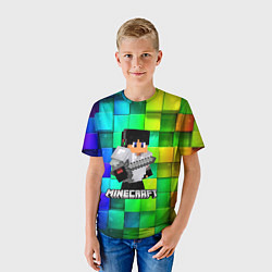 Футболка детская Minecraft Майнкрафт, цвет: 3D-принт — фото 2