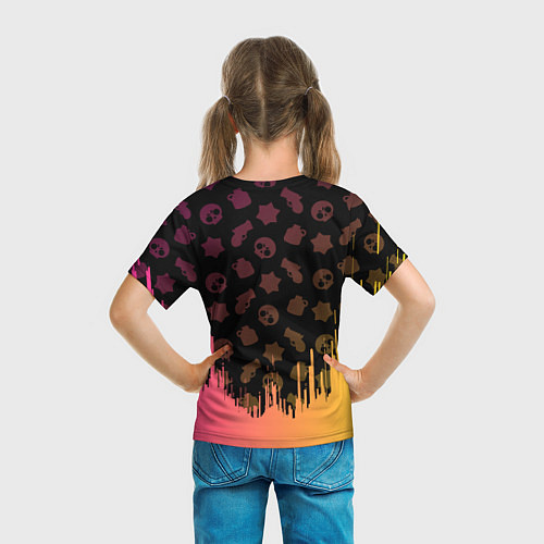 Детская футболка BRAWL STARS SANDY / 3D-принт – фото 6