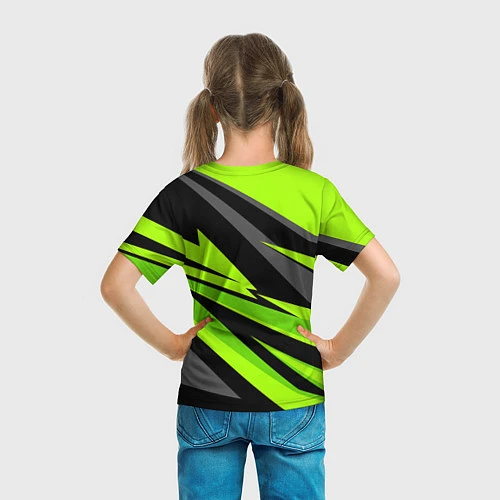 Детская футболка Форма для фитнеса / 3D-принт – фото 6