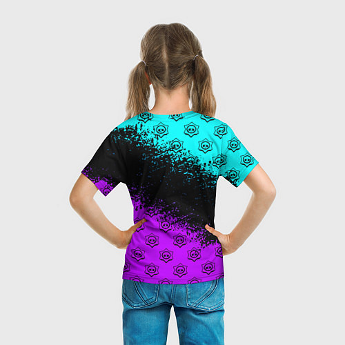 Детская футболка Brawl stars leon оборотень / 3D-принт – фото 6
