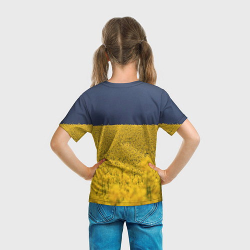 Детская футболка Рапсовое поле / 3D-принт – фото 6