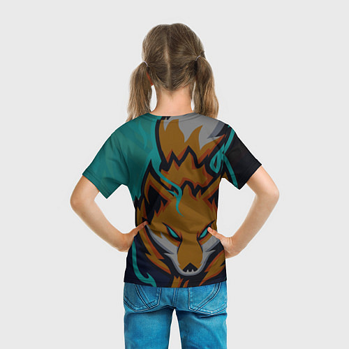 Детская футболка Форма Foxfire / 3D-принт – фото 6