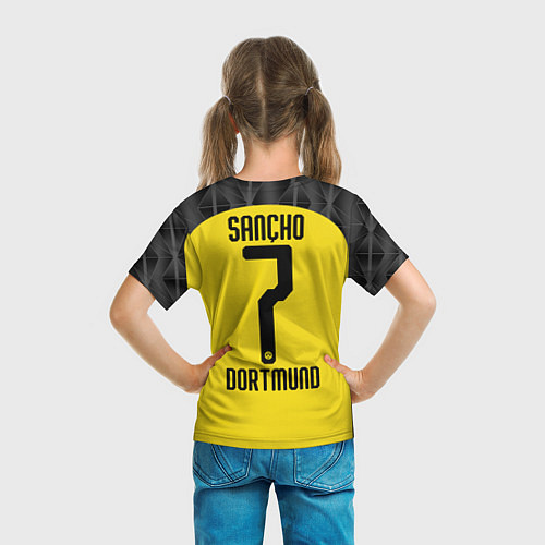 Детская футболка Sancho home UEFA 19-20 / 3D-принт – фото 6