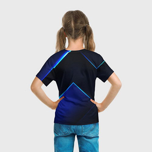 Детская футболка Fortnite Meowscles Shadow / 3D-принт – фото 6