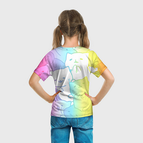 Детская футболка Котоколлаж 05 / 3D-принт – фото 6