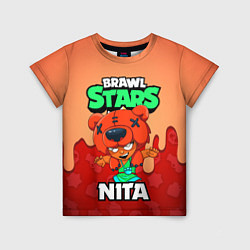 Футболка детская BRAWL STARS NITA, цвет: 3D-принт