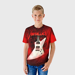 Футболка детская Metallica, цвет: 3D-принт — фото 2