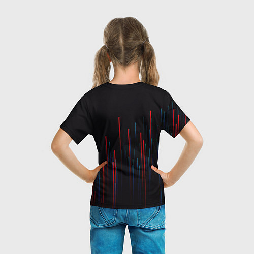 Детская футболка Red & Black / 3D-принт – фото 6