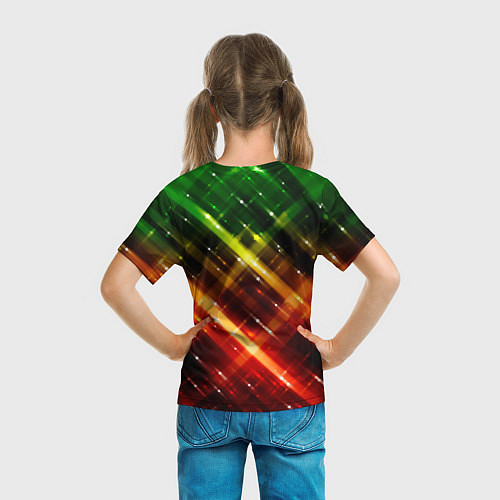 Детская футболка Green & Red / 3D-принт – фото 6