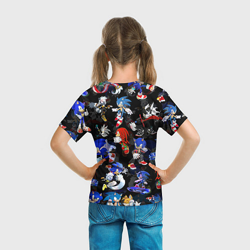 Детская футболка Sonic паттерн / 3D-принт – фото 6