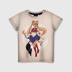 Футболка детская Sailor Moon, цвет: 3D-принт