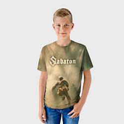 Футболка детская Sabaton, цвет: 3D-принт — фото 2