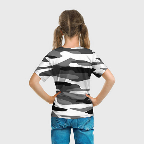 Детская футболка Камуфляж Sabaton без лого / 3D-принт – фото 6