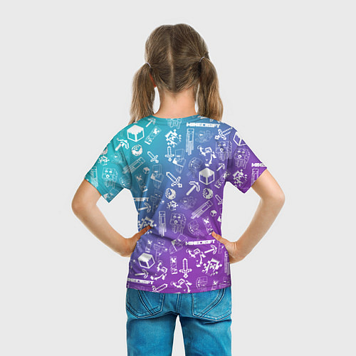 Детская футболка Minecraft pattern / 3D-принт – фото 6