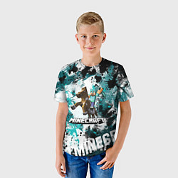 Футболка детская Minecraft Майнкрафт, цвет: 3D-принт — фото 2