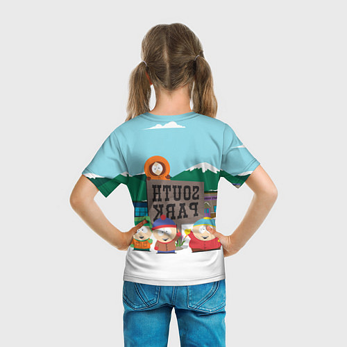 Детская футболка ЮЖНЫЙ ПАРК / 3D-принт – фото 6