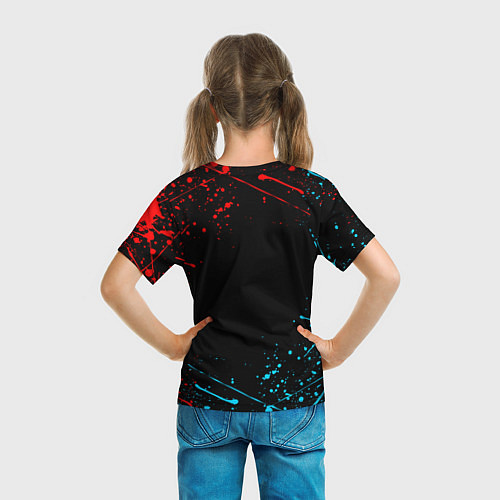 Детская футболка BRAWL STARS LEON SHARK / 3D-принт – фото 6