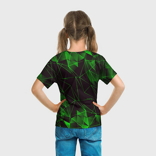 Детская футболка GREEN STRIPES / 3D-принт – фото 6