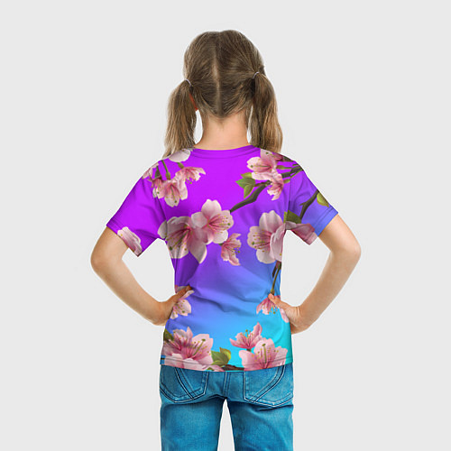 Детская футболка САКУРА ВИШНЯ / 3D-принт – фото 6