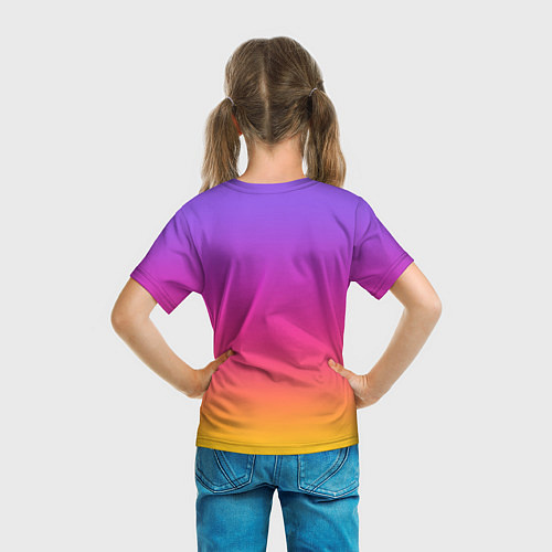 Детская футболка Радуга / 3D-принт – фото 6